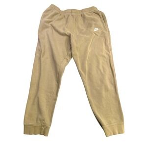 Men's Nike Joggers Sweatpants Brown Khaki Size XXL